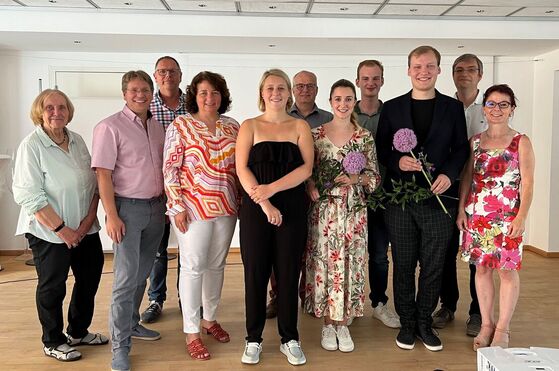 Die neue Doppelspitze der SPD Landshut-Kelheim Luisa Haag und Vincent Hogenkamp