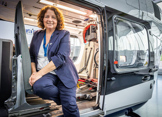 Ruth Müller beim Besuch der SPD-Landtagsfraktion bei Airbus Helicopters in Donauwörth
