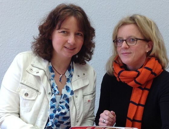 Ruth Müller und Generalsekretärin Natascha Kohnen