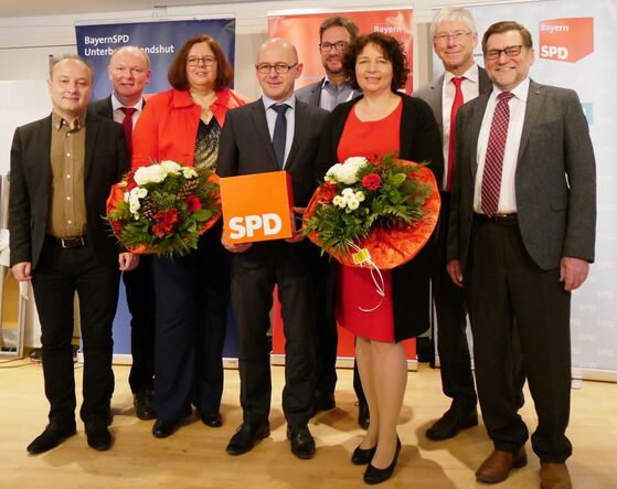 Die Kandidaten mit Gästen